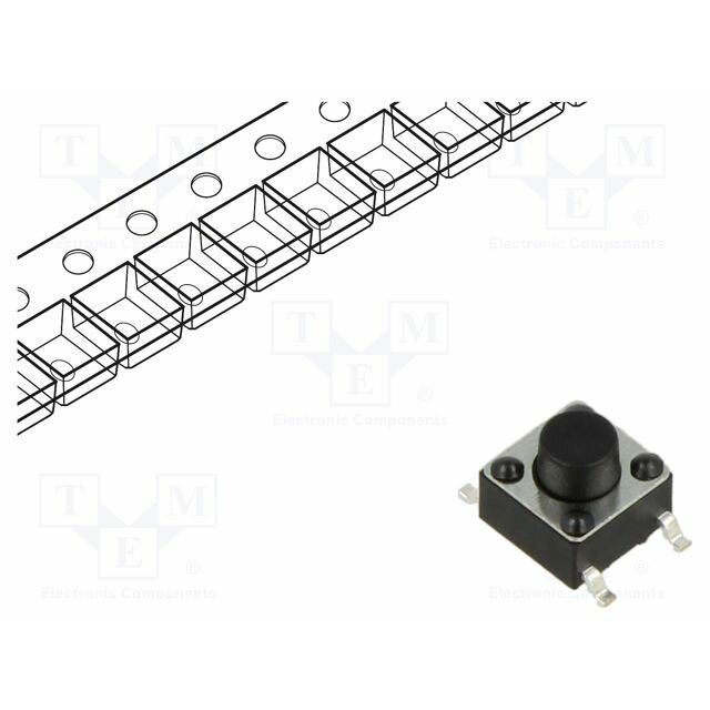 CONNFLY Microswitch TACT; SPST; Pos: 2