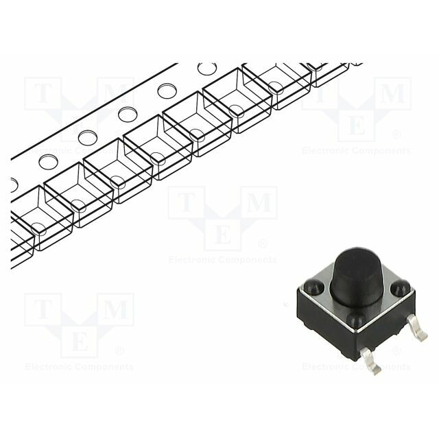 CONNFLY Microswitch TACT; SPST; Pos: 2