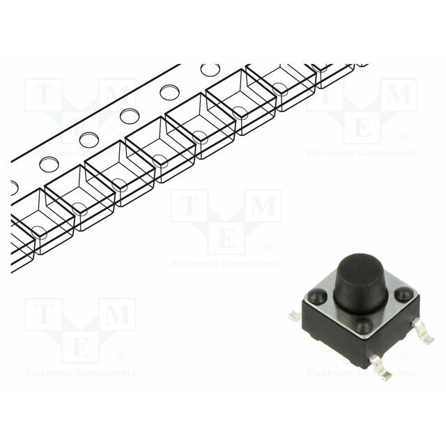 CONNFLY Microswitch TACT; SPST; Pos: 2