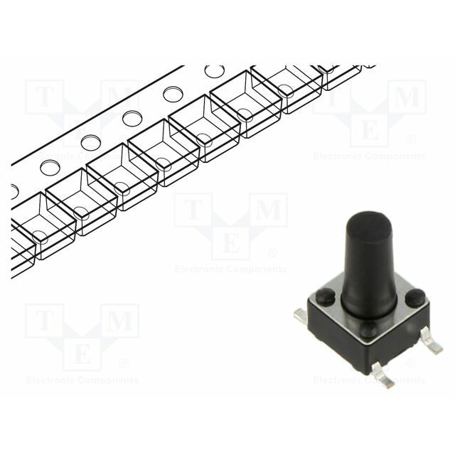 CONNFLY Microswitch TACT; SPST; Pos: 2