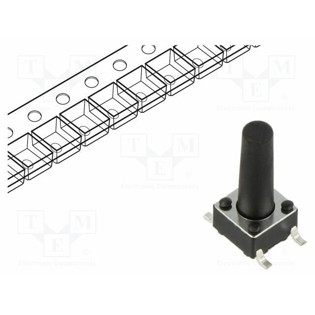 CONNFLY Microswitch TACT; SPST; Pos: 2