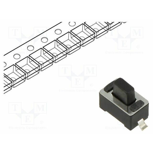 CONNFLY Microswitch TACT; SPST; Pos: 2