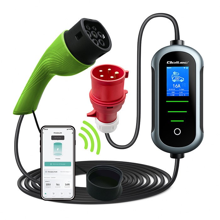 Qoltec Mobilna ładowarka do samochodu elektrycznego