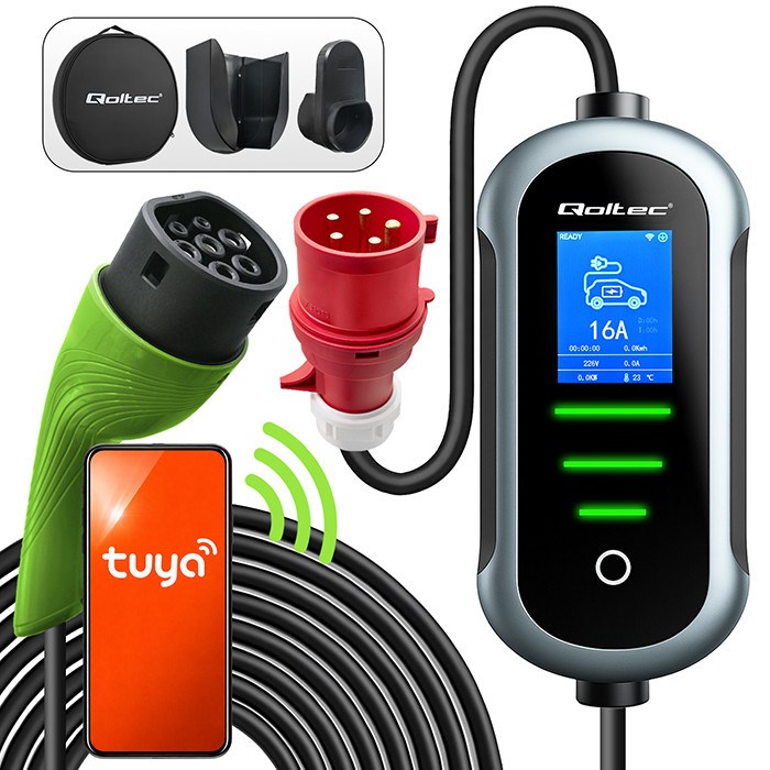 Qoltec Mobile EV Electric Car Charger