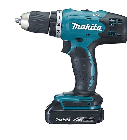 Makita DDF453SYE cordless drill/driver Black, Blue