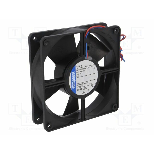 EBM-PAPST Fan: DC; 119x119x32mm; axial; 24VDC