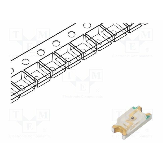 EVERLIGHT LED; orange; SMD; 1206; 15mcd