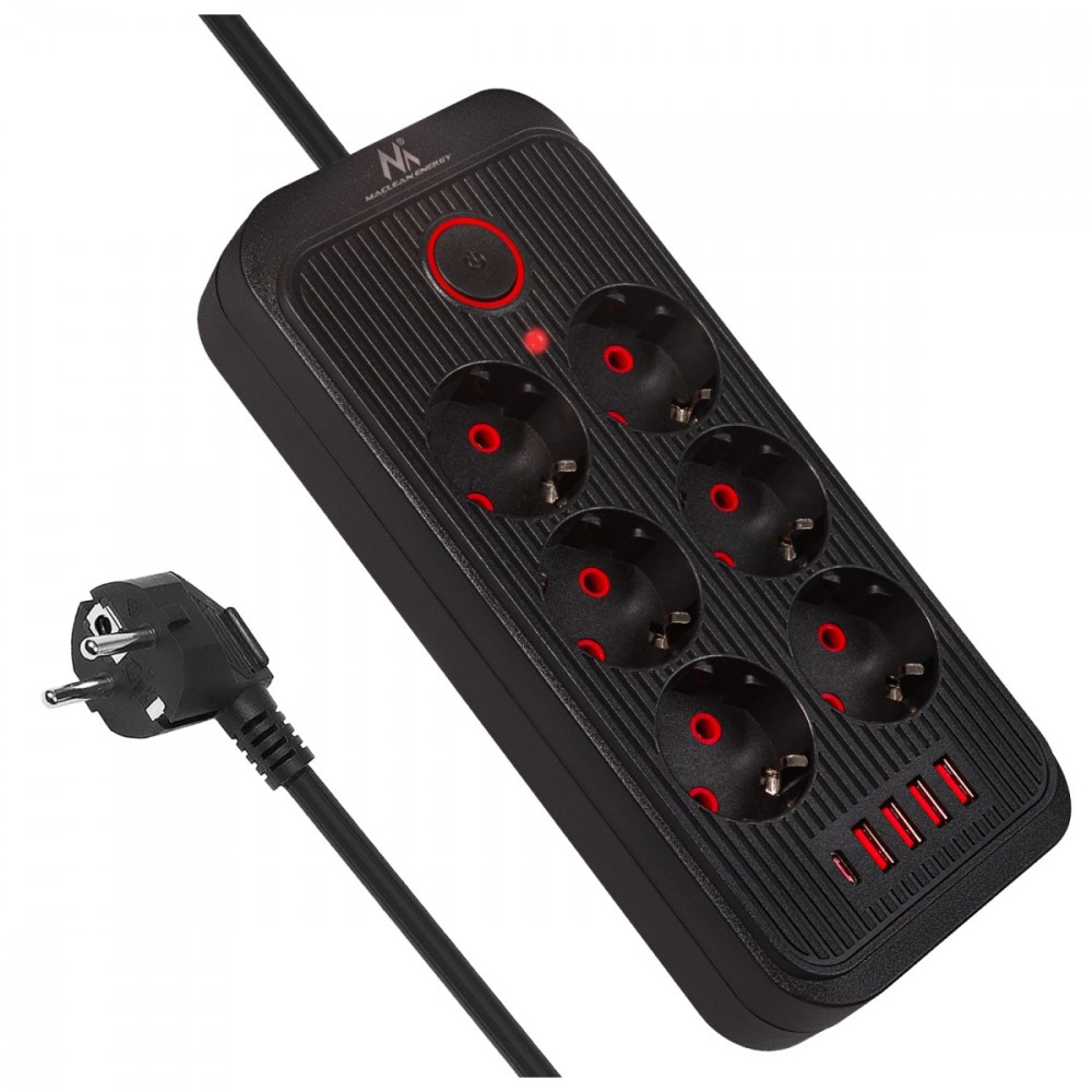 MACLEAN Power strip MCE391 B 6