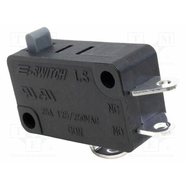 E-SWITCH Microswitch SNAP ACTION; 25A/250VAC; without