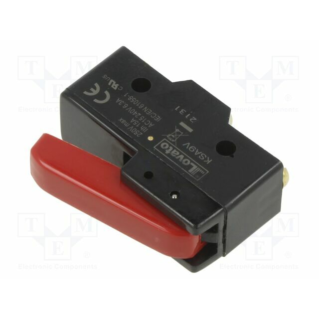 LOVATO ELECTRIC Microswitch SNAP ACTION; 3A/250VAC
