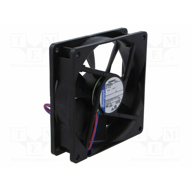 EBM-PAPST Fan: DC; 92x92x25mm; axial |