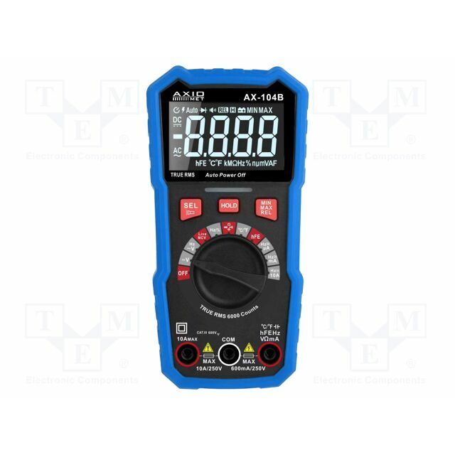 AXIOMET Digital multimeter; LCD; (6000); VDC: