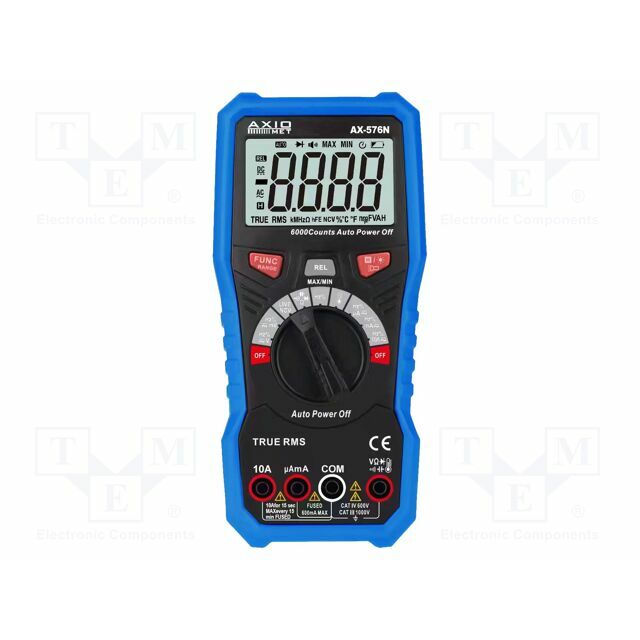 AXIOMET Digital multimeter; LCD; (6000); VDC:
