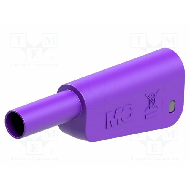 STAUBLI Laboratory connector: 4mm banana; plug