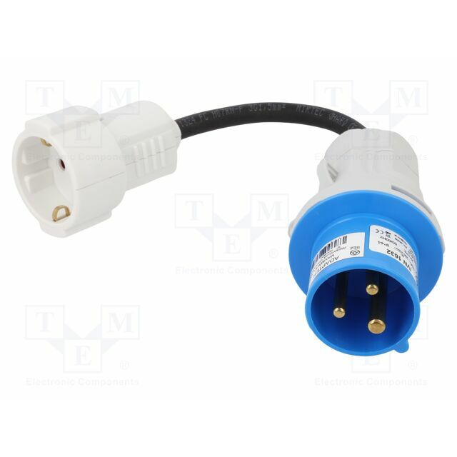SEZ DK Transition: adapter; male/female; 16A