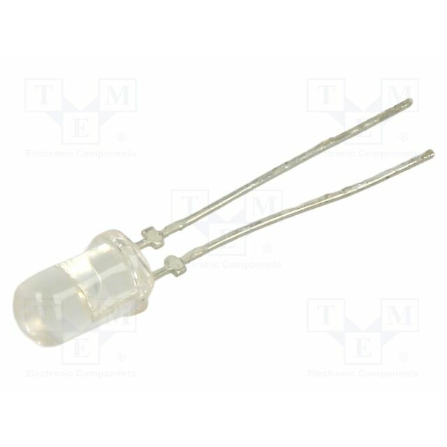 BROADCOM (AVAGO) LED; red; 5mm; 5500÷7200mcd