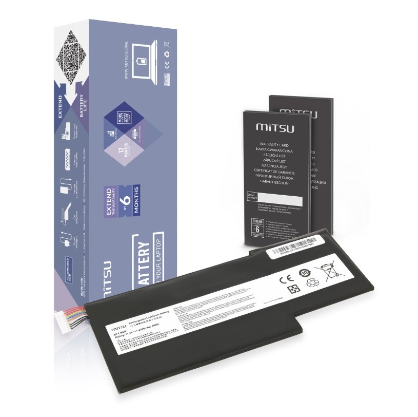 MITSU Battery BTY-M6K MS-17B4 for MSI