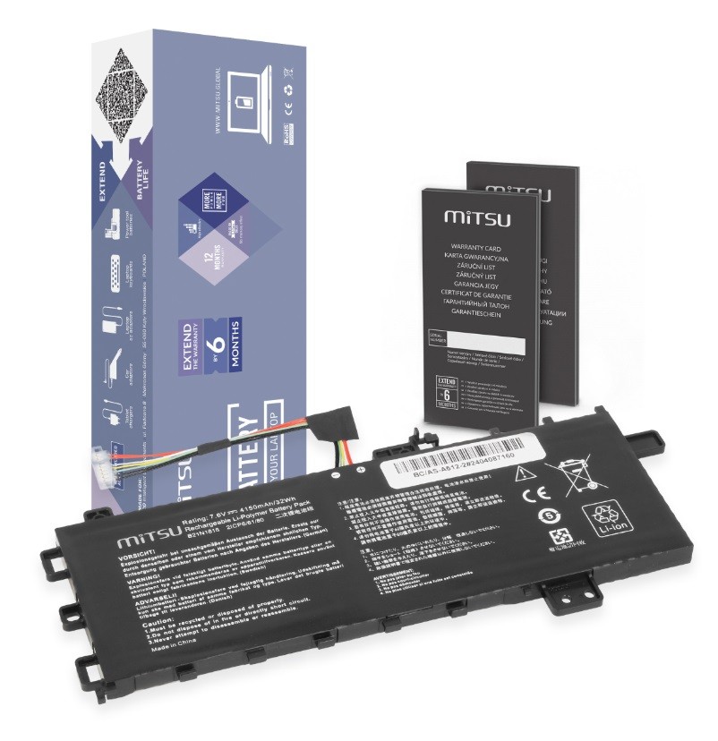 MITSU Battery B21N1818 for Asus Vivobook