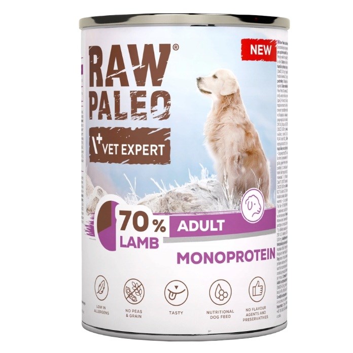 VETEXPERT Raw Paleo Mono Lamb -