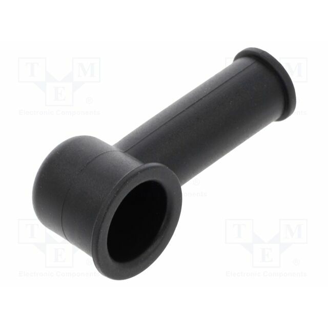 Caps; black; PVC; L: 37mm; Ø: