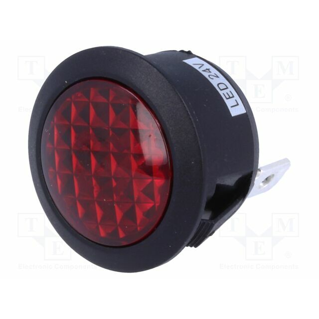 SCI Indicator: LED; prominent; red; 24VDC