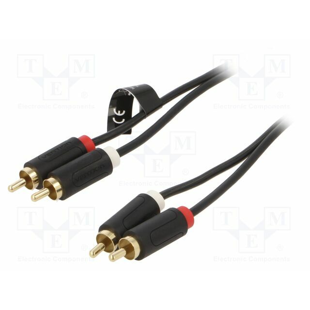 VENTION Cable; RCA plug x2,both