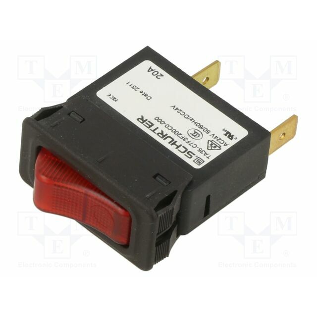 SCHURTER Circuit breaker; Urated: 240VAC; 60VDC