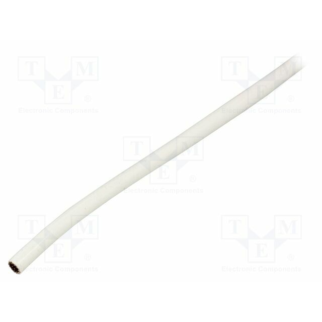 FAVIER Insulating tube; white; silicone,fiberglass