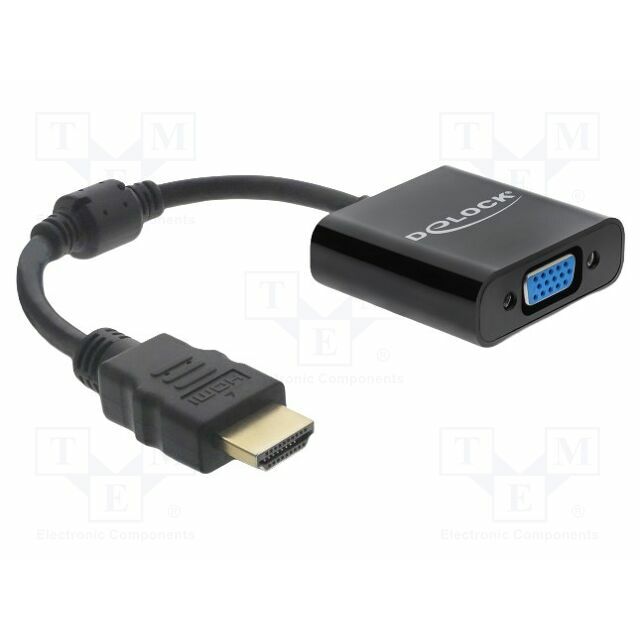 Converter; HDMI plug,VGA female; Full