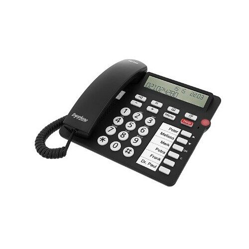 Fiksētais tālrunis tiptel Black | 1081000