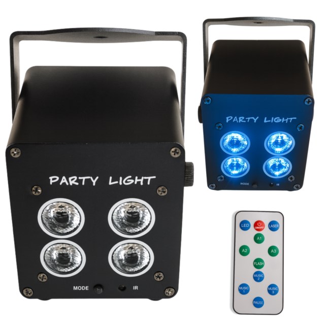 LIGHT4ME ACCU PAR 4x3W uzlādējams prožektors