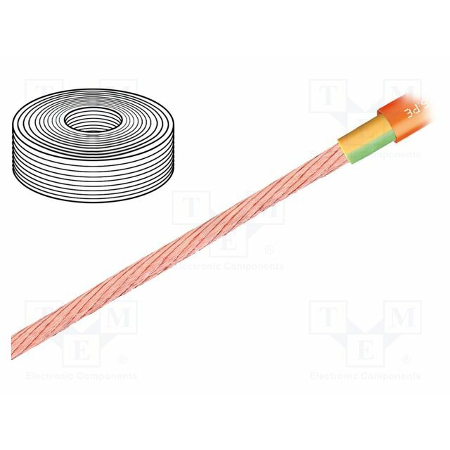 IGUS Wire: motor; 1G6mm2; PVC; orange