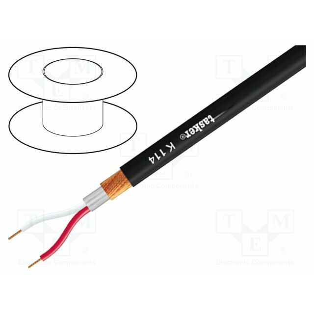 TASKER Wire: microphone cable; 2x0.25mm2