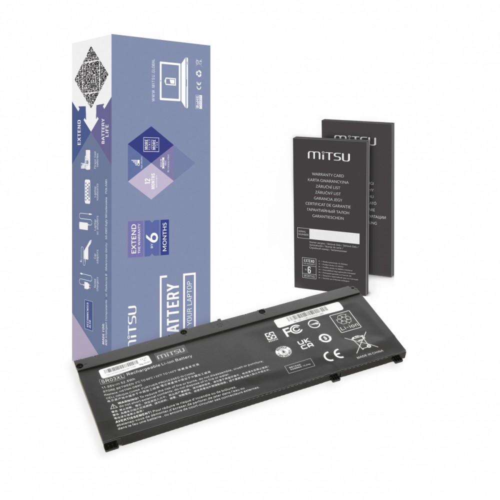 MITSU Battery HP GAMING 15 17