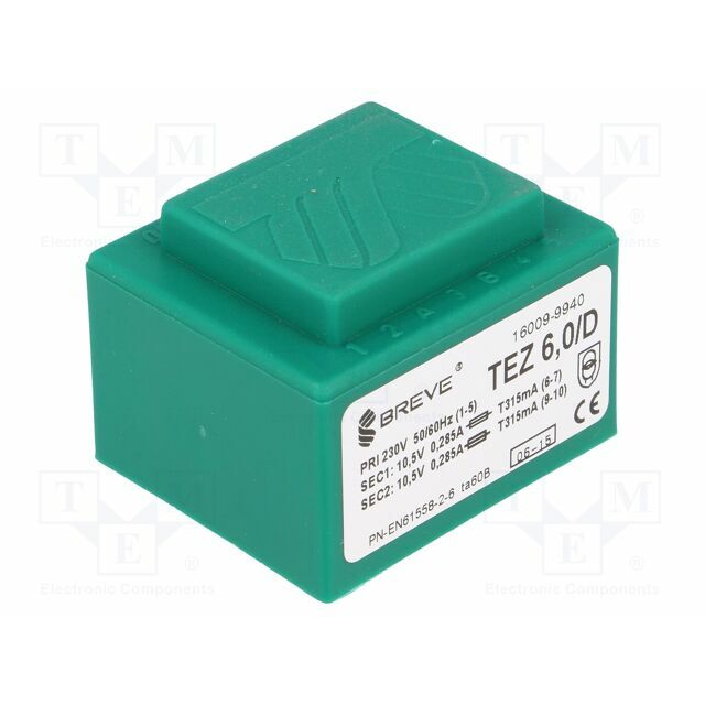 BREVE TUFVASSONS Transformer: encapsulated; 6VA; 230VAC