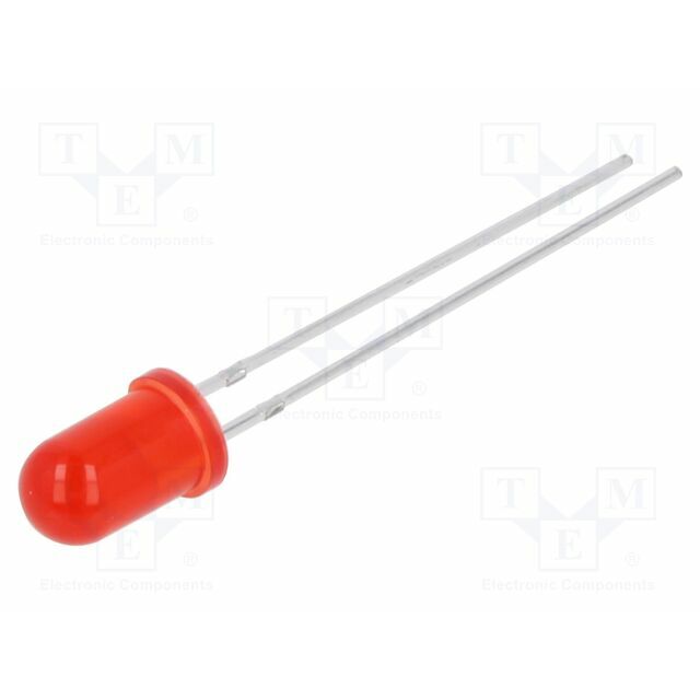 BRIGHTEK (EUROPE) LED; red; 5mm; 2500÷4500mcd