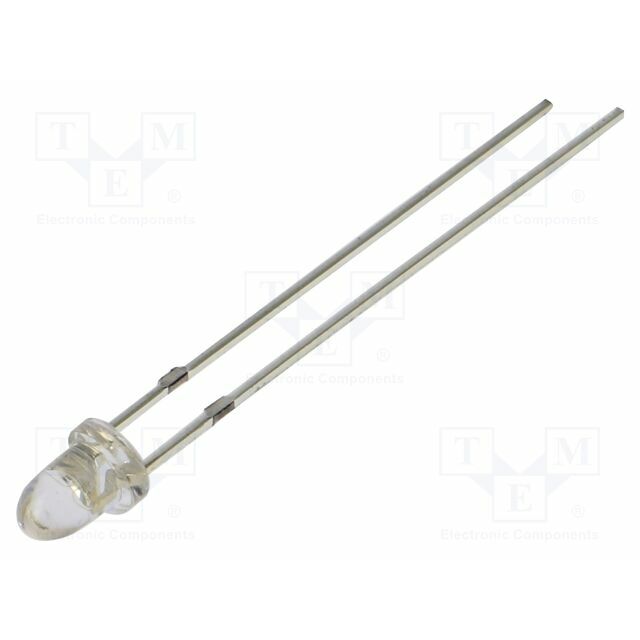 OPTOSUPPLY LED; blue; 3mm; 25000mcd; 15°