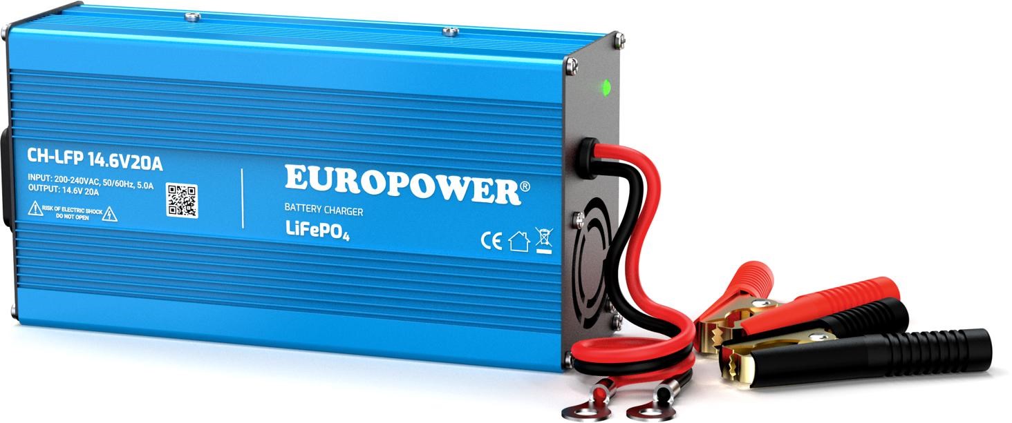 ŁADOWARKA PROSTOWNIK DO AKUMULATORÓW LiFePO4 EUROPOWER
