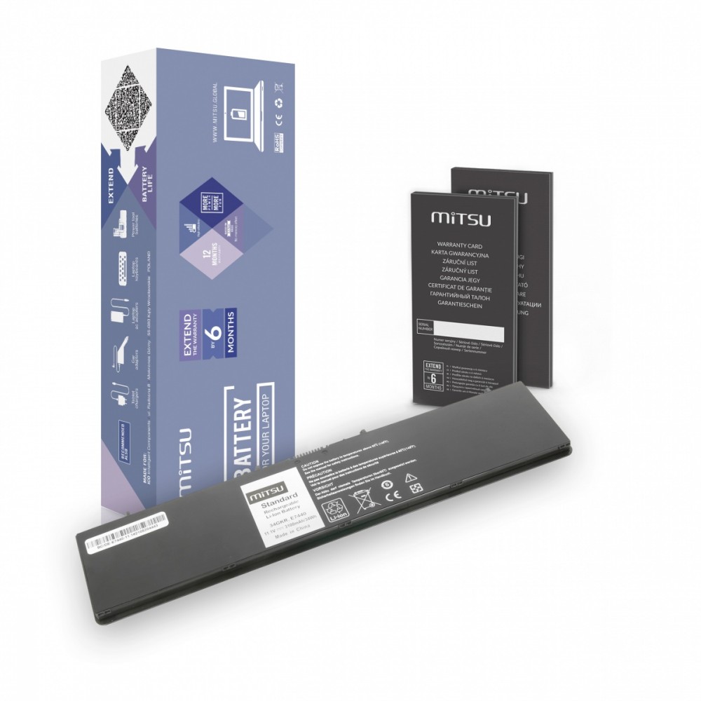 MITSU Battery for Dell E7440 3100mAh(34Wh)