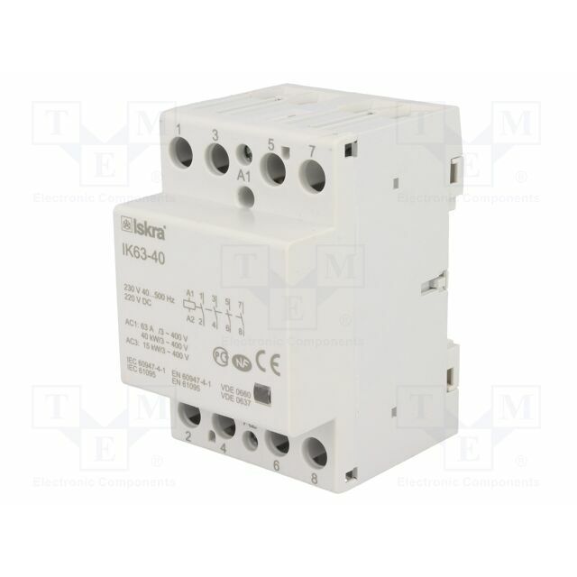 ISKRA Contactor: 4-pole installation; 63A; 230VAC