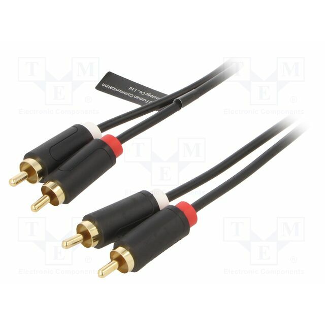 VENTION Cable; RCA plug x2,both