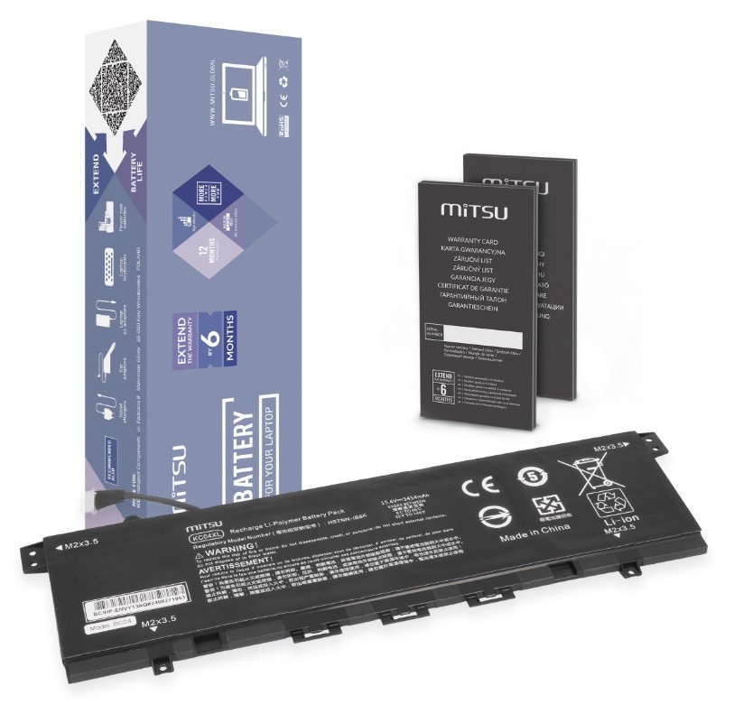MITSU Battery KC04XL HSTNN-IB8K HP Envy