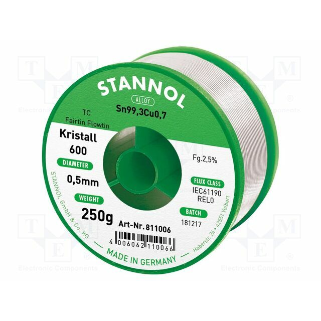 STANNOL Tin; lead free; Sn99,3Cu0