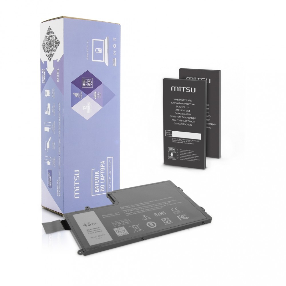 MITSU Battery for Dell Inspiron 15