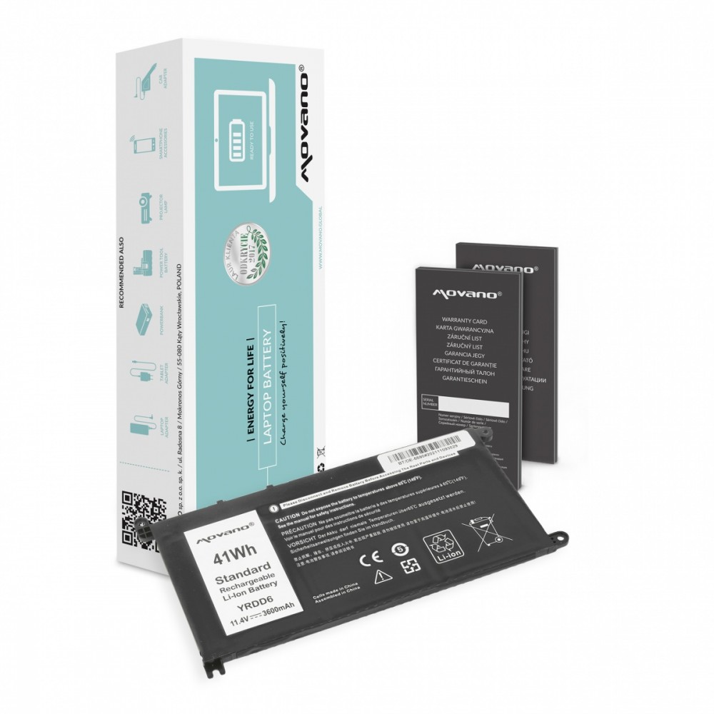 Bateria Movano Bateria YRDD6 do Dell