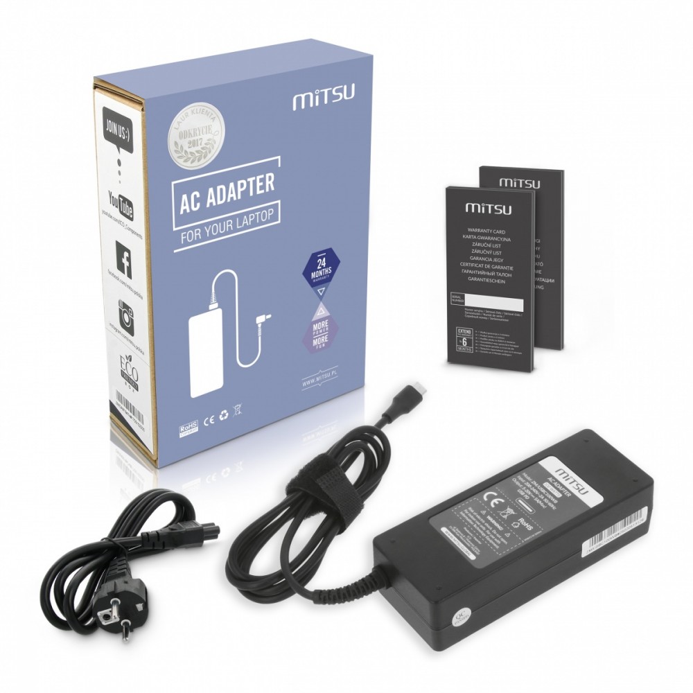 Laptop power charger adapter 100W USB