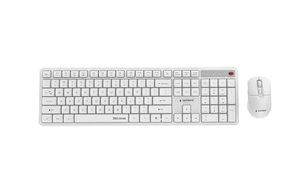 Gembird KBS-WMS-01-W Silent Key Pro Business