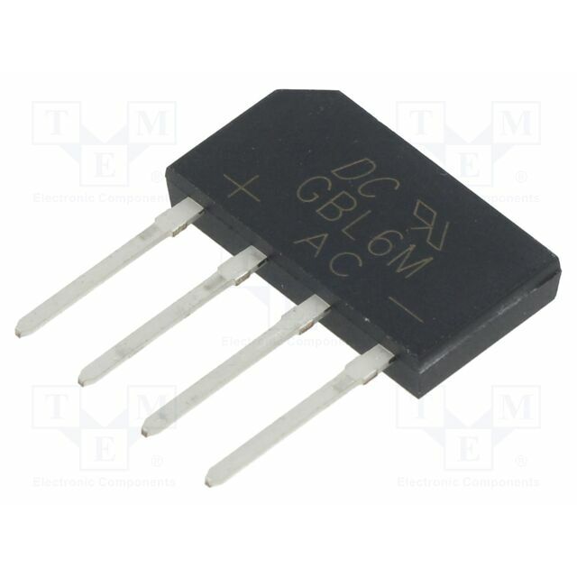 DC COMPONENTS Bridge rectifier: single-phase; Urmax: