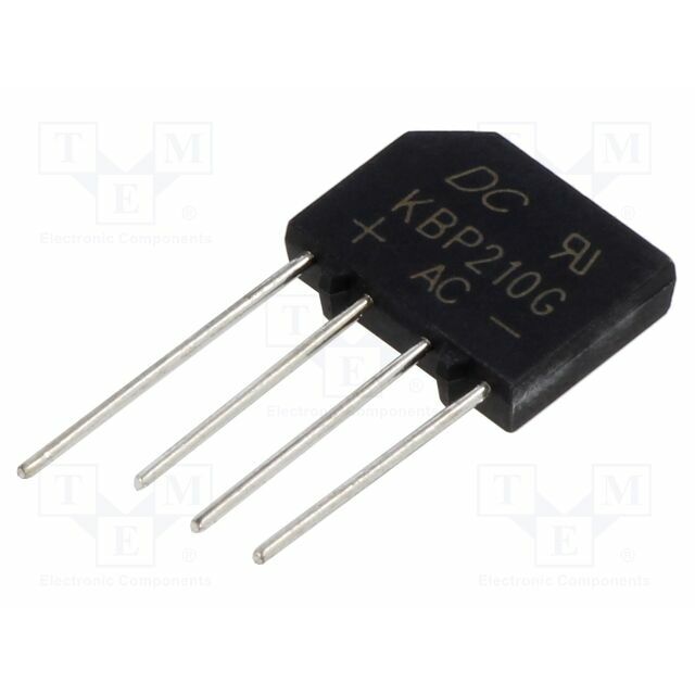 DC COMPONENTS Bridge rectifier: single-phase; Urmax: