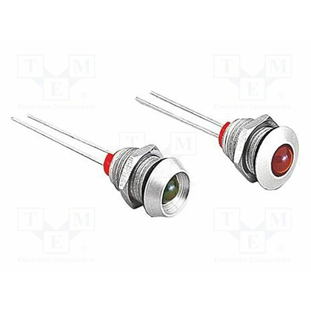 BULGIN Indicator: LED; prominent; red; IP66